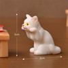 1PC Resin Cats Ornament Kitten Figurine Animal Miniature Fairy Garden Doll House Decoration DIY Micro Landscape Home Decoritions