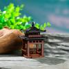 Mini Pagoda Statue Miniature Pagoda Bonsai Gazebo Micro Landscape Hexagonal Pavilion Figurine Tiny Pavilion Ornament