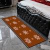 Modern Christmas Snowflake Foldable Living Room Carpet Decoration Bedroom Bedside Lint-free Foot Mat Easy Clean Soft Long Rug
