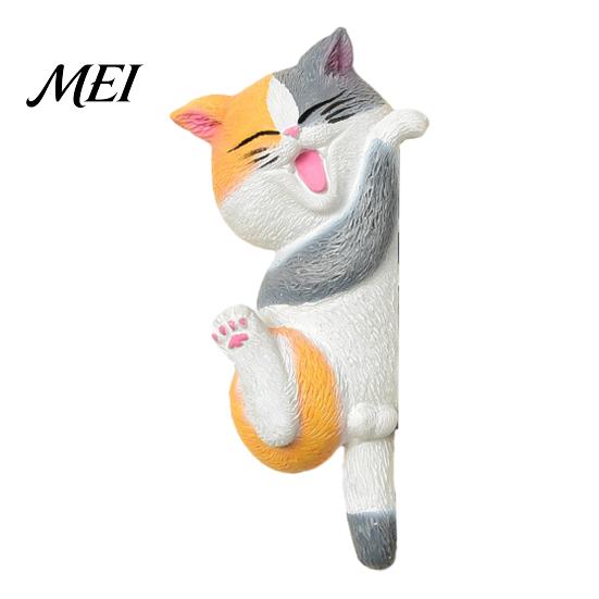 Cat Light Switch Cover 3D Sticker, Decorative Resin Wall Plate Cover, Cute Animal Decor Stickers, Peel And Stick decorations for Home Bedroom
