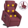 VidaXL Reclining Massage Armchair Burgundy Red Fabric 3303147