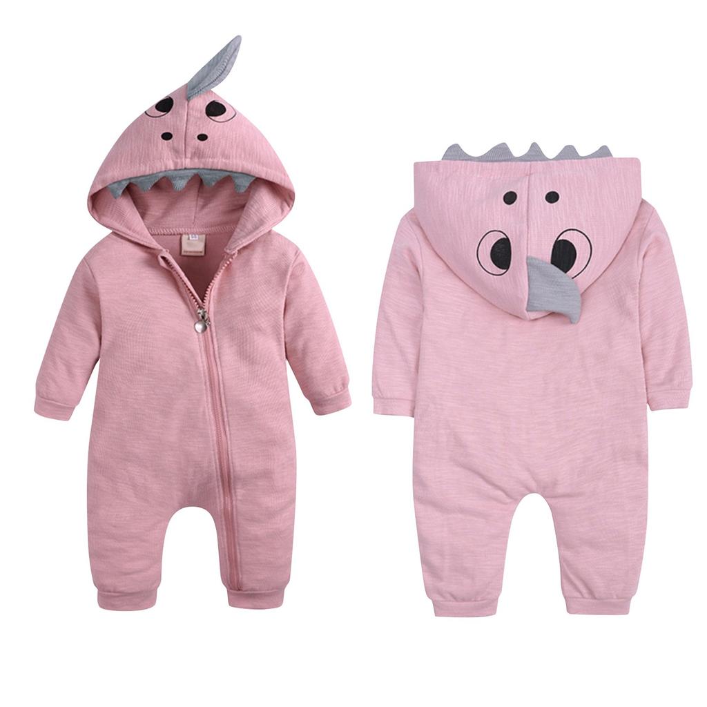 Детская одежда для ползания на Хэллоуин, весенне-осенний комбинезон с капюшоном и длинными рукавами на молнии