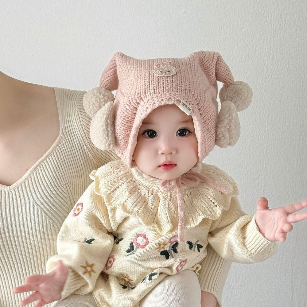 Cute Winter Baby Crochet Hat Cold-Resistant Kids Ear Protection Hat Winter Season