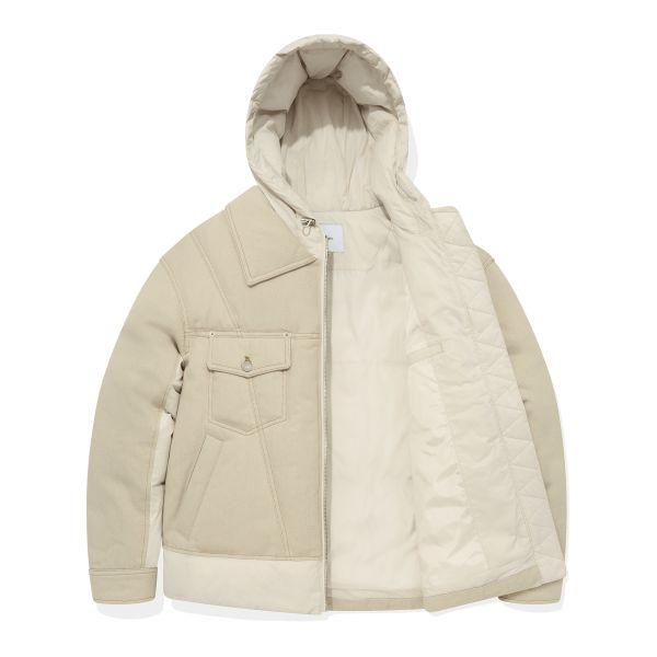 Covernat Zipper Hooded Down Jacket Men outerwear CO2304DPA2IV