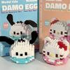 Sanrio Hello Kitty Строительный Кирпичик Собранные Игрушки Декоративное Украшение Аниме Фигурка Kuromi Модель My Melody Детский Пазл Подарки
