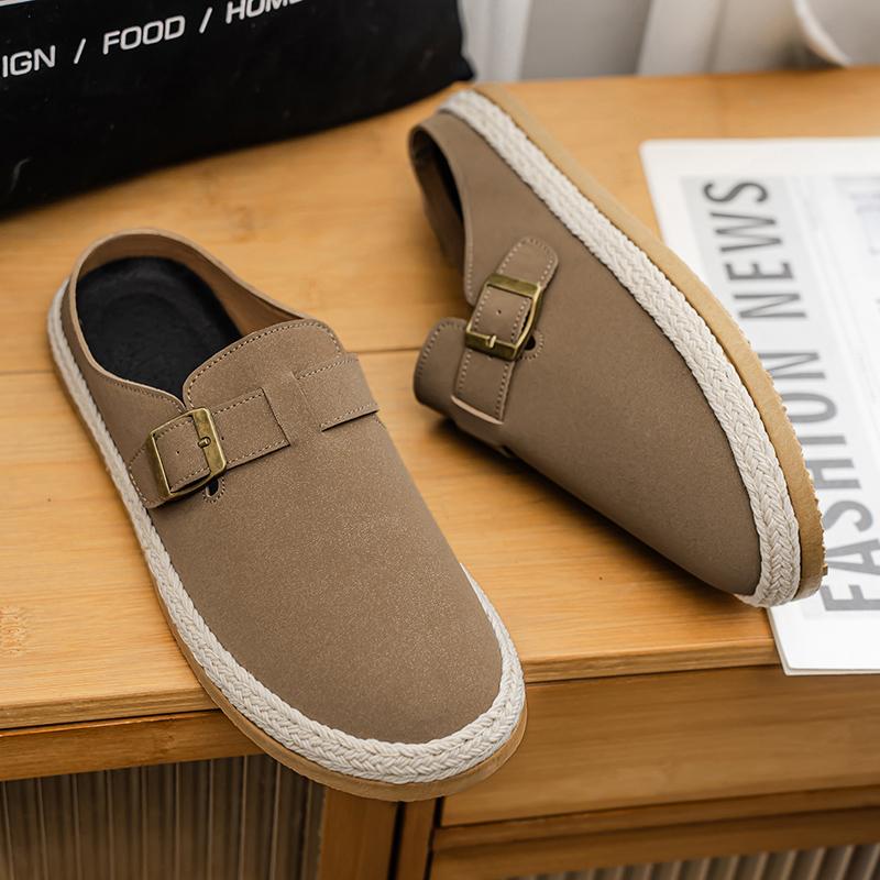 Мужские тапочки Повседневная уличная летняя обувь Дышащие кроссовки для ходьбы, пеших прогулок, шлепанцы Роскошные домашние дизайнерские лоферы