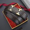 Men's Crocodile Pattern Leather Belt with Automatic Buckle - Cowhide Business Style Waist Belt