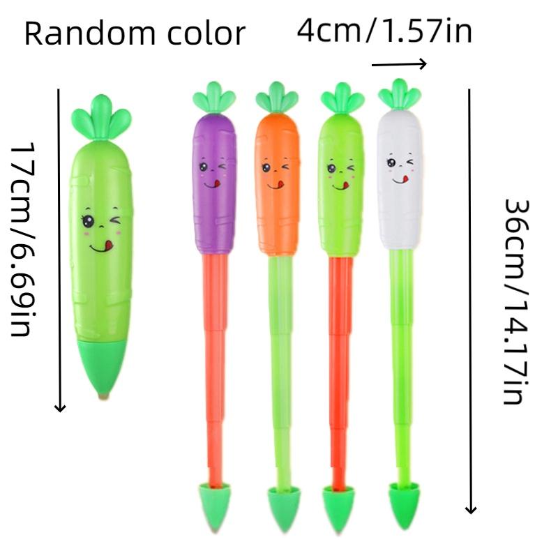 Гравитационный нож-морковь с 3D-дизайном, светящийся нож-бабочка, яркий нож-морковь с принтом и ночной светильник-морковь