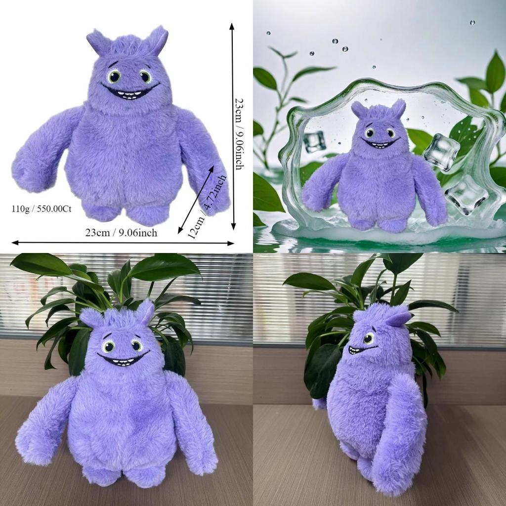 Cuddly Long Plush Purple Animal Doll Cute Cartoon Figure With Pp Cotton Filling