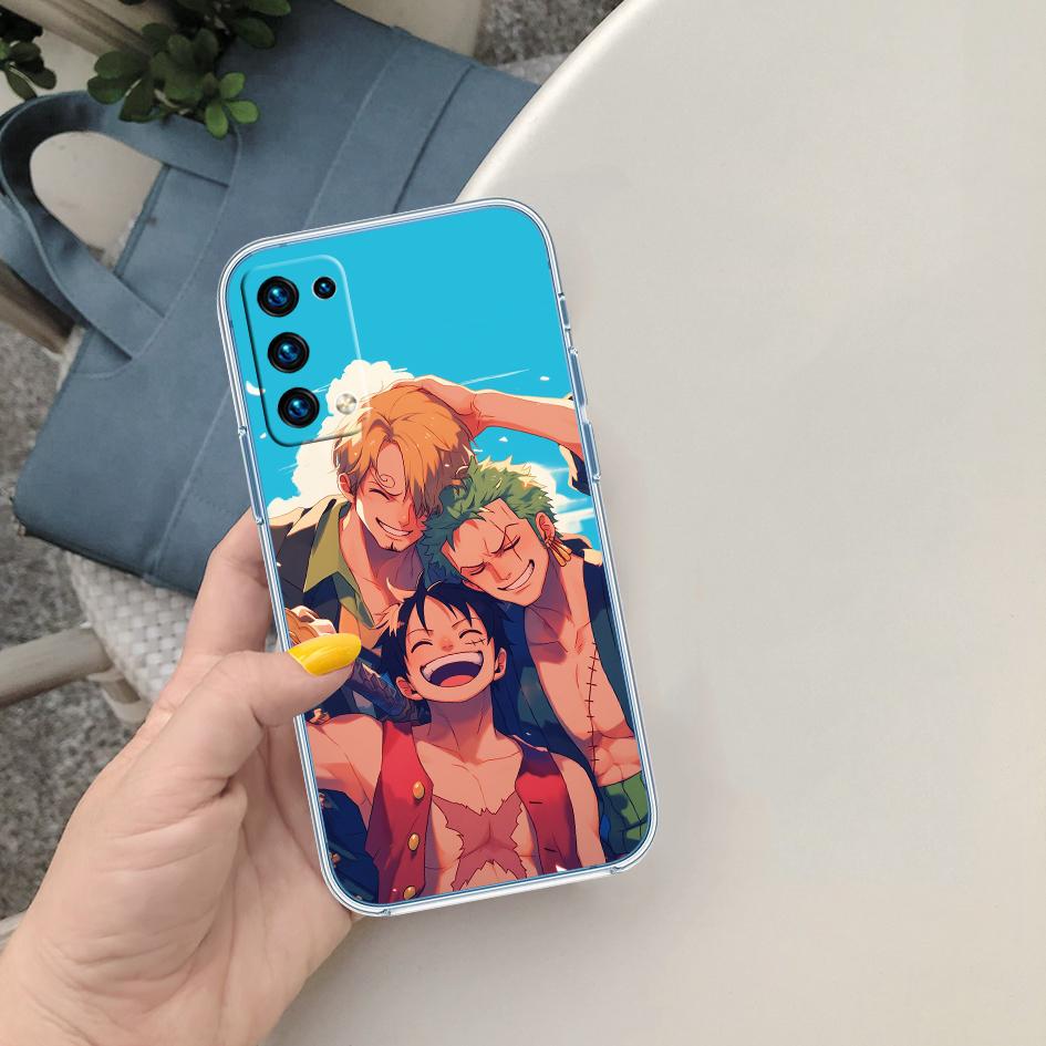 One Piece Art Soft Shell Transparent Phone Case for Motorola Moto G7 G8 G9 G84 G85 G73 G24 G15 Z2 Play Power Plus