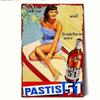 Винтажная металлическая табличка Pastis Retro 8x12 дюймов, настенное искусство для бара, кафе, домашнего декора