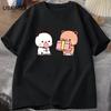 Anime Cartoon Panda Bear Bubu and Dudu T Shirt Kawaii Graphic Printed T Shirt Fashion Crew Neck Plus Size T Shirt Women
