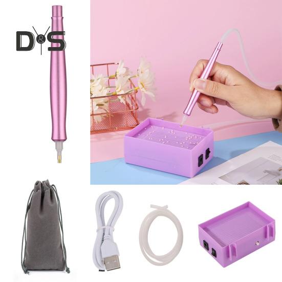 Электрическая ручка для алмазного искусства, перезаряжаемая вакуумная ручка, инструмент для искусственного алмазного искусства с сумкой для хранения для рукоделия в области алмазного искусства