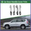 Car Door Handle Cover Trim for KIA Seltos 19-23 Silver Tone
