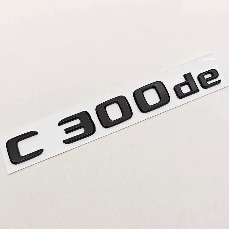 Новый 3D ABS Хромированный Черный Стиль Автомобиля Логотип C300e C300de Значок Задний Багажник Наклейки Для Mercedes Benz C300e C300de W206 ZF4