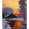 DIY Снежный живописный 5D алмазная живопись полный круглый дрель зимний пейзаж Алмазный домашний декор подарок набор для вышивки крестом мозаичная настенная живопись