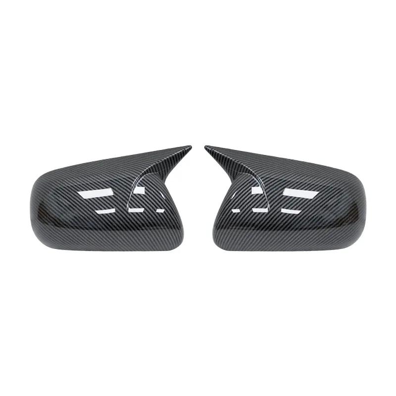 Carbon Fiber Gloss Black Rearview Side Mirror Covers Caps For Toyota Corolla 2007-2013 Vios Yaris Sedan P90 2008-2013
