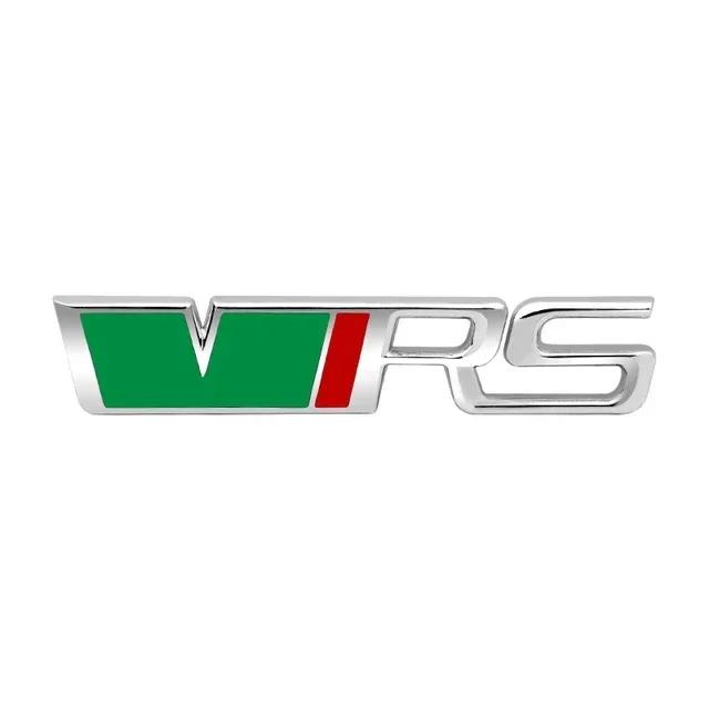 AFQ3 3D Металлический Логотип Значок VRS Багажник Автомобиля Передняя Решетка Эмблема Для Skoda Fabia 1 MK1 Octavia 2 3 4 A7 A5 Superb RS VRS Наклейка Аксессуары