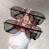 2PCS Polarized Sunglasses Men's Square Double Beam Sunshade Driver's Driving Fishing Color Changing Day and Night Dual-use