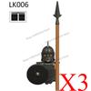 Medieval Knight Figures Building Blocks Elf Guard Dwarf Warrior Wild Boar Sheep Mount Fantasy Movie Character Soldier Bricks Toy