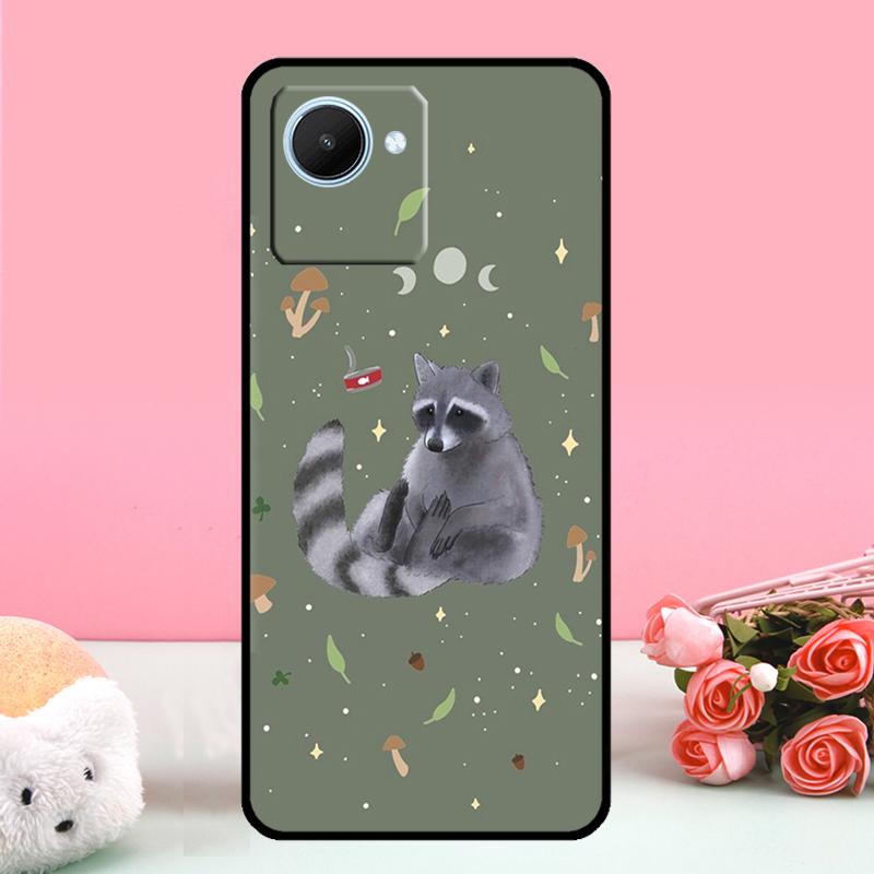 Cute Raccoon For Realme 15 Pro GT7 10 11 12 13 14 Pro Plus C67 C65 C63 C61 C55 C53 C51 C35 C71 C75 Case