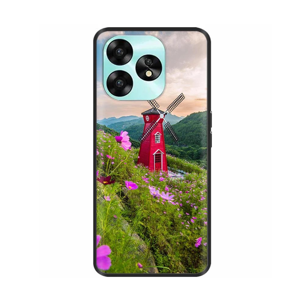 Для чехла UMIDIGI A15 A15C Модный Милый Чехол Черный Мягкий Силиконовый Чехлы для Телефона Для UMIDIGI A15C Funda A 15 UMIDIGIA15 Сумки