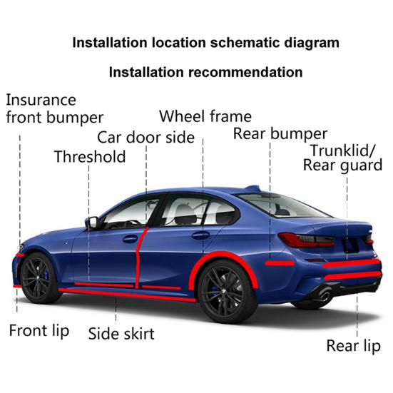 Накладки на пороги автомобиля, самоклеящаяся защита от столкновений, гибкий автомобильный бампер, край двери, защитная наклейка, Стайлинг автомобиля