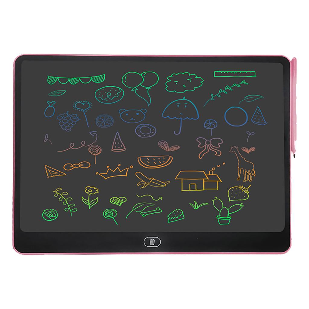 16 Inch Electronic LCD Writing Board Colorful Drawing Doodle Board Tablet for Outdoor Travel Black