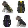 GIIPET Winter Dog Integrated Padded Cotton Dog Down Easy to Put on and Take Waterproof Jacket for Autumn and Pet Clothes for Small and Medium Outings