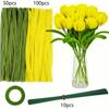 161 Pcs DIY Tulip Bouquet Making Kit Fuzzy Sticks Crafting Materials Bendable Wire Bulk for Art Classroom Valentine'S Day Mothers Day Gift