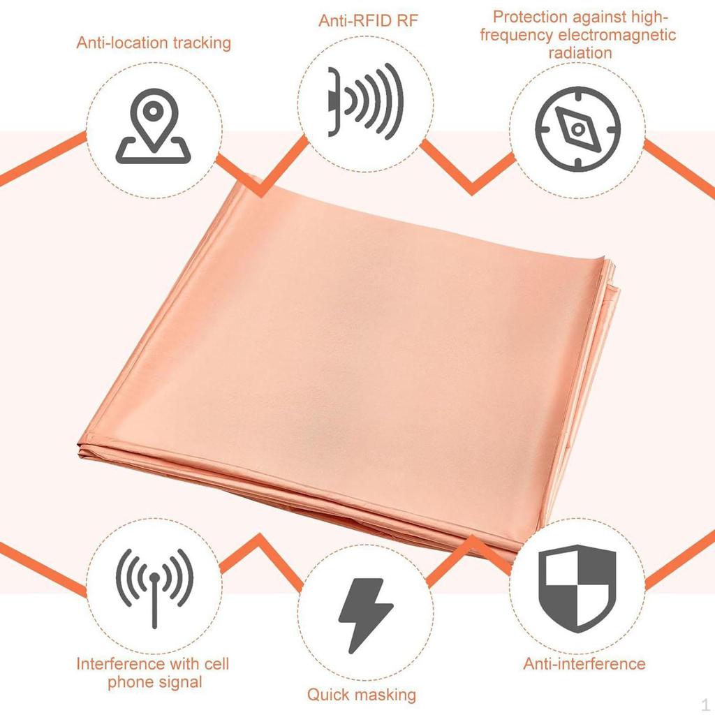 Faraday Fabric Blocking Radiation Protection Nickel Copper Cloth RFID Shielding