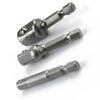 Удлинитель Набор ударных 3x 1/4" 3/8" 1/2" Сталь для Аккумуляторной Дрели