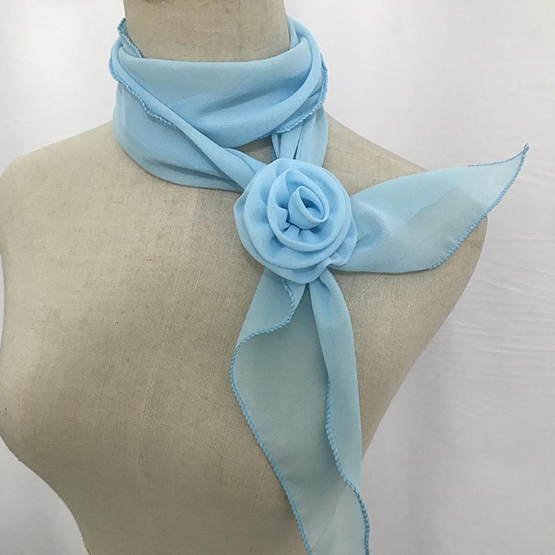 26 Colors Decorative Headscarf Solid Pink Rose Knitted Scarf Shawl Shawl Flower Sunscreen Headscarf Ladies Office Scarf