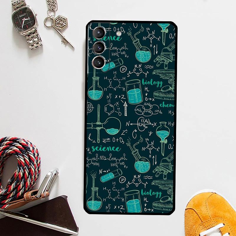 Символ Математика Наука Физика Формулы Чехол Для Samsung Galaxy S25 S24 Ultra S20 S21 S22 S23 Plus S9 S10 S24 FE S25 FE Чехол Coque