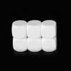 10Pcs Kids Educational Toy Board Game Dices Set White Dices Mathematical Tool 6 Sided Dices Acrylic Round Corner Dices