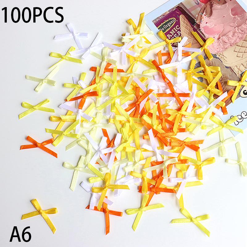 100 шт. 20-30 мм маленький размер атласная лента бант цветок DIY ремесло украшения ремесла аксессуары украшения принадлежности