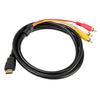5 футов 1080P HDTV HDMI-совместимый Мужской на 3 RCA Аудио Видео AV Кабель Шнур Адаптер