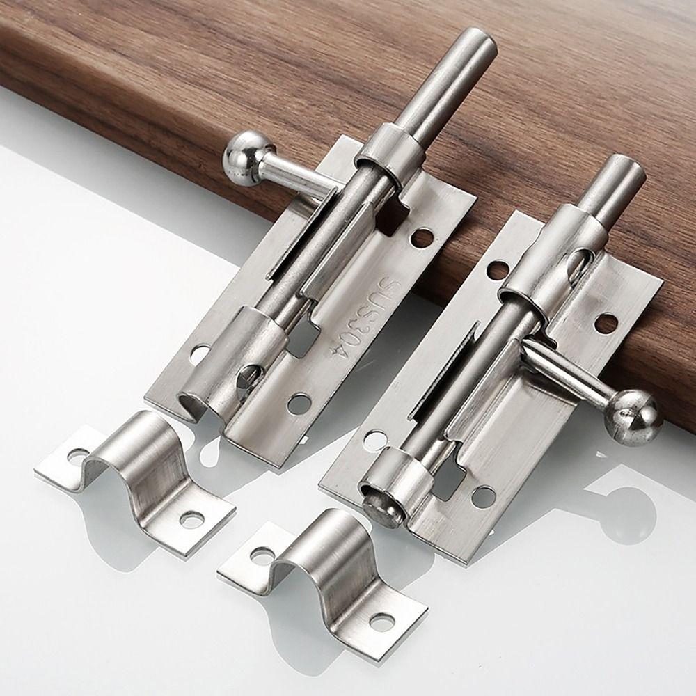 Сверхпрочный дверной засов, дверные защелки из нержавеющей стали, полезная дверная защелка для ванной комнаты