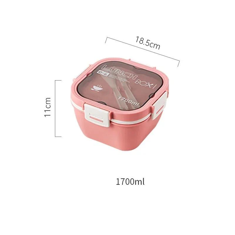 1200ml/1700ml Compartments Lunch Box for Kids Food Storage Containers Lunch Box Picnic Salad Box School Tableware Bento Box