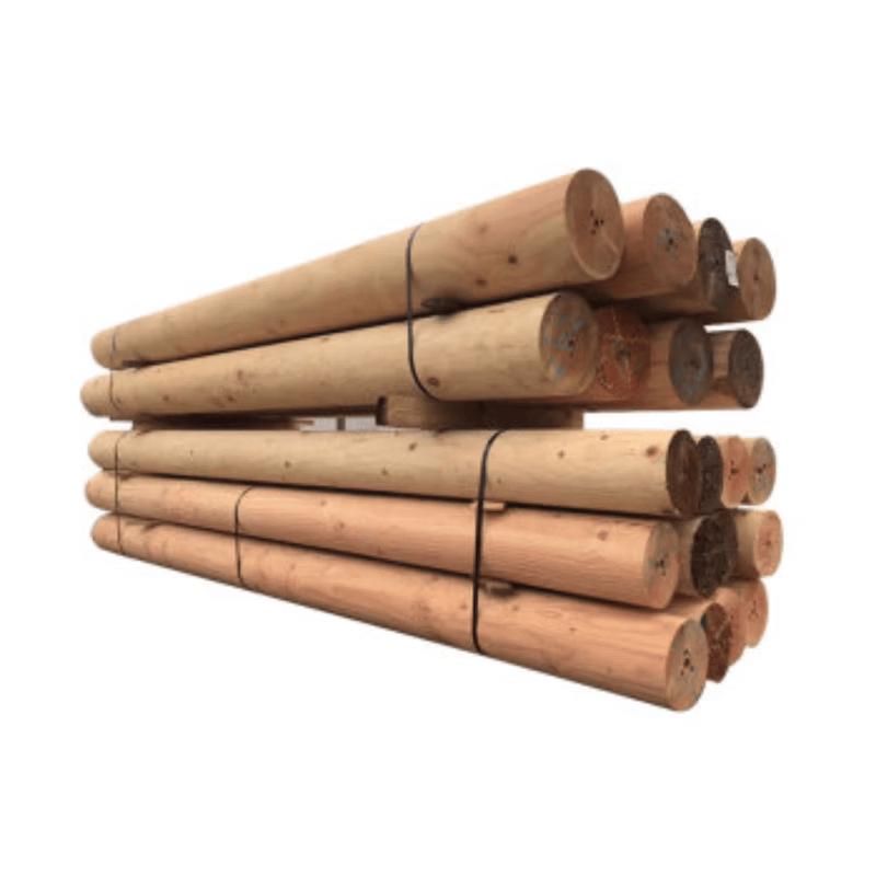 Pine Solid Round Wood Beam