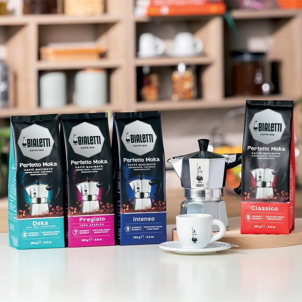Bialetti Perfetto Moka Intenso Ground Coffee 250g Italian Espresso Beans
