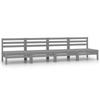 Day and Night - Day and Night Central Garden Sofa 4 Units Gray Solid Pine Wood