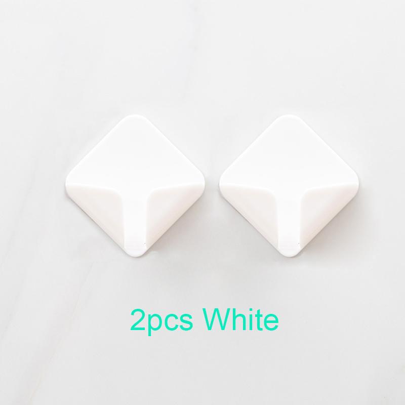 2 самоклеящихся настенных крючка для хранения на кухне и в ванной - современный дизайн для бритв, зубных щеток и заглушек