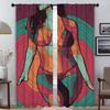 Абстрактные сексуальные девушки затемняющие шторы 2 шт шторы для гостиной занавески Хэллоуин украшения тюль для спальни жалюзи