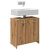 VidaXL Bathroom Vanity Unit Artisan Oak 60x33x60 Cm, Vanity Cabinet, Under-Sink Bathroom Cabinet, 856040