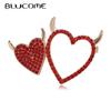 New Versatile Love Brooch Fashion Rhinestone Love Brooch Women's Dress Accessories