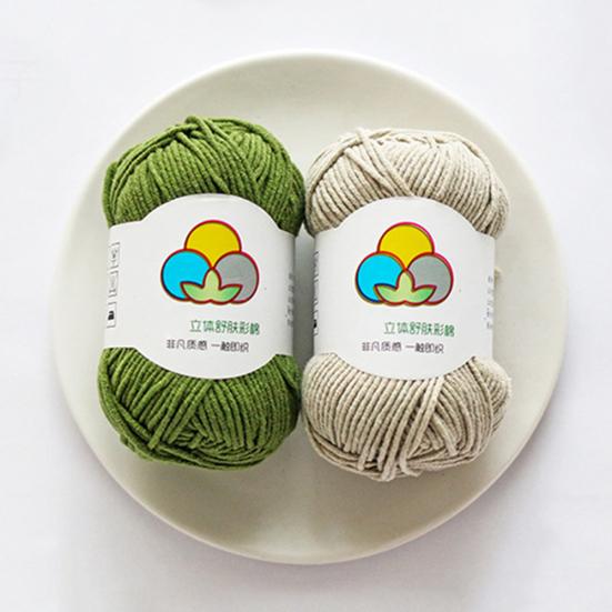 Мягкая толстая пряжа для вязания крючком Puntos, хлопчатобумажная нить, швейная машина DIY, линия плетения