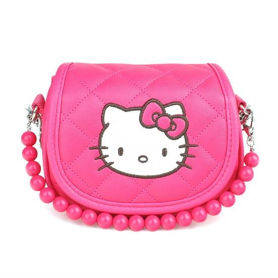 Hello Kitty Bead Quilted Mini Tote and Crossbag KTK-RB22P, a Popular Character In Korea
