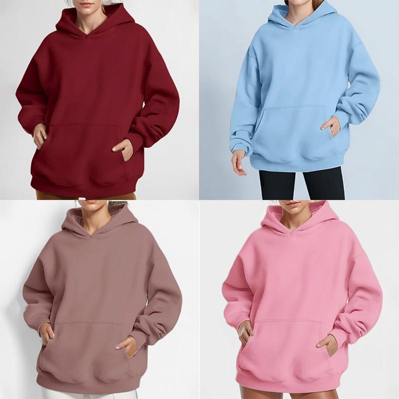 Womens Oversized Hooded Sweatshirt Long Sleeve Casual Loose Fit 2026 Style
