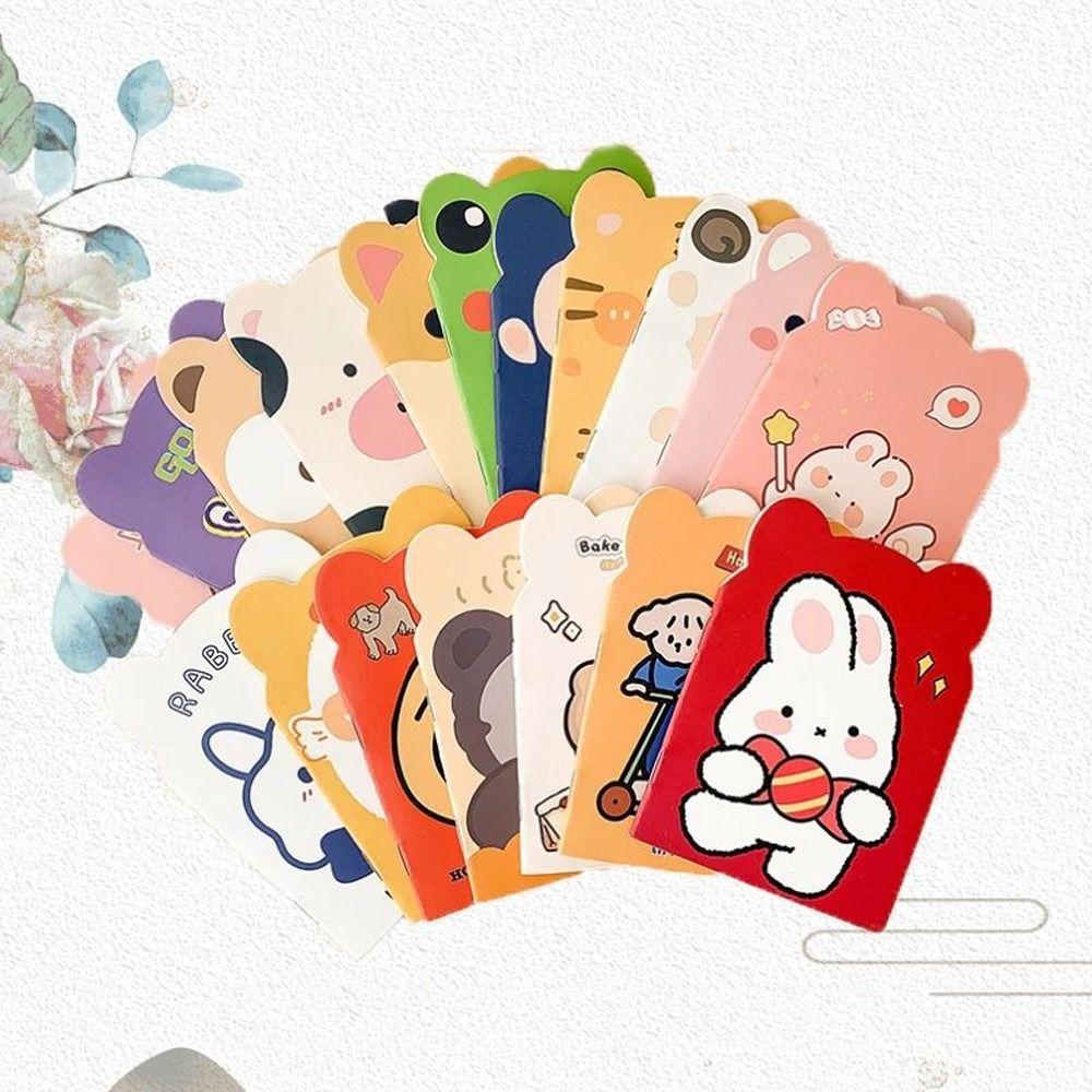 10pcs/pack Prize Notebooks Kawaii Notebook Diary Bear Ear Mini Notepad Small Cute Cartoon NoteBook Office Supplies